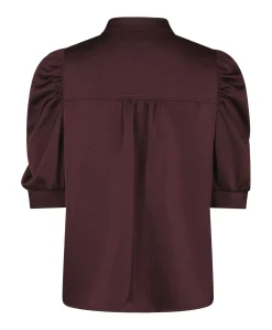 Dames blouse bordeaux