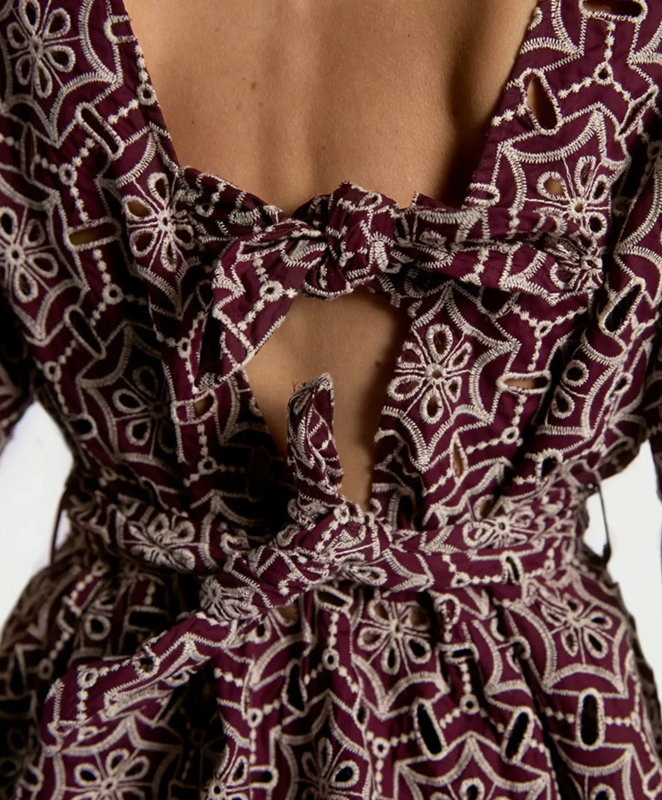 Dames blouse bordeaux