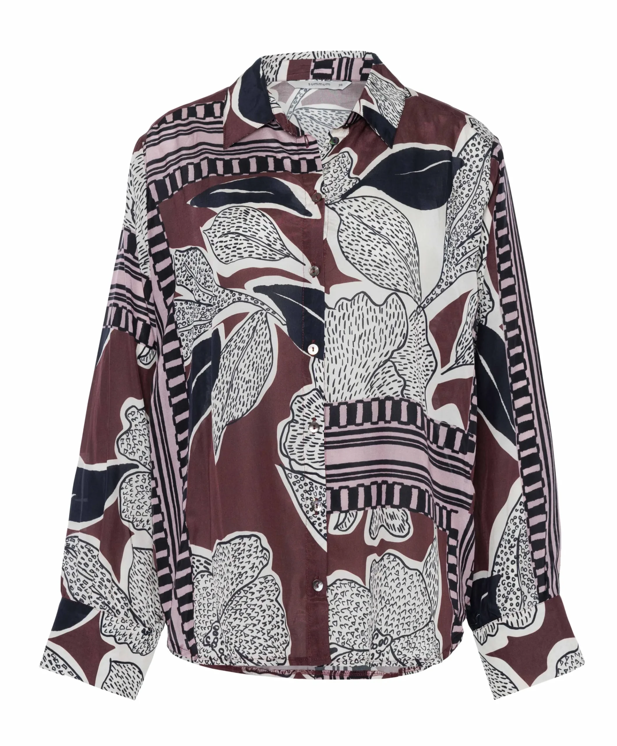 Dames blouse bordeaux