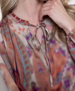 Dames blouse bordeaux