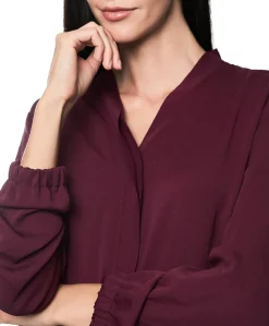 Dames blouse bordeaux