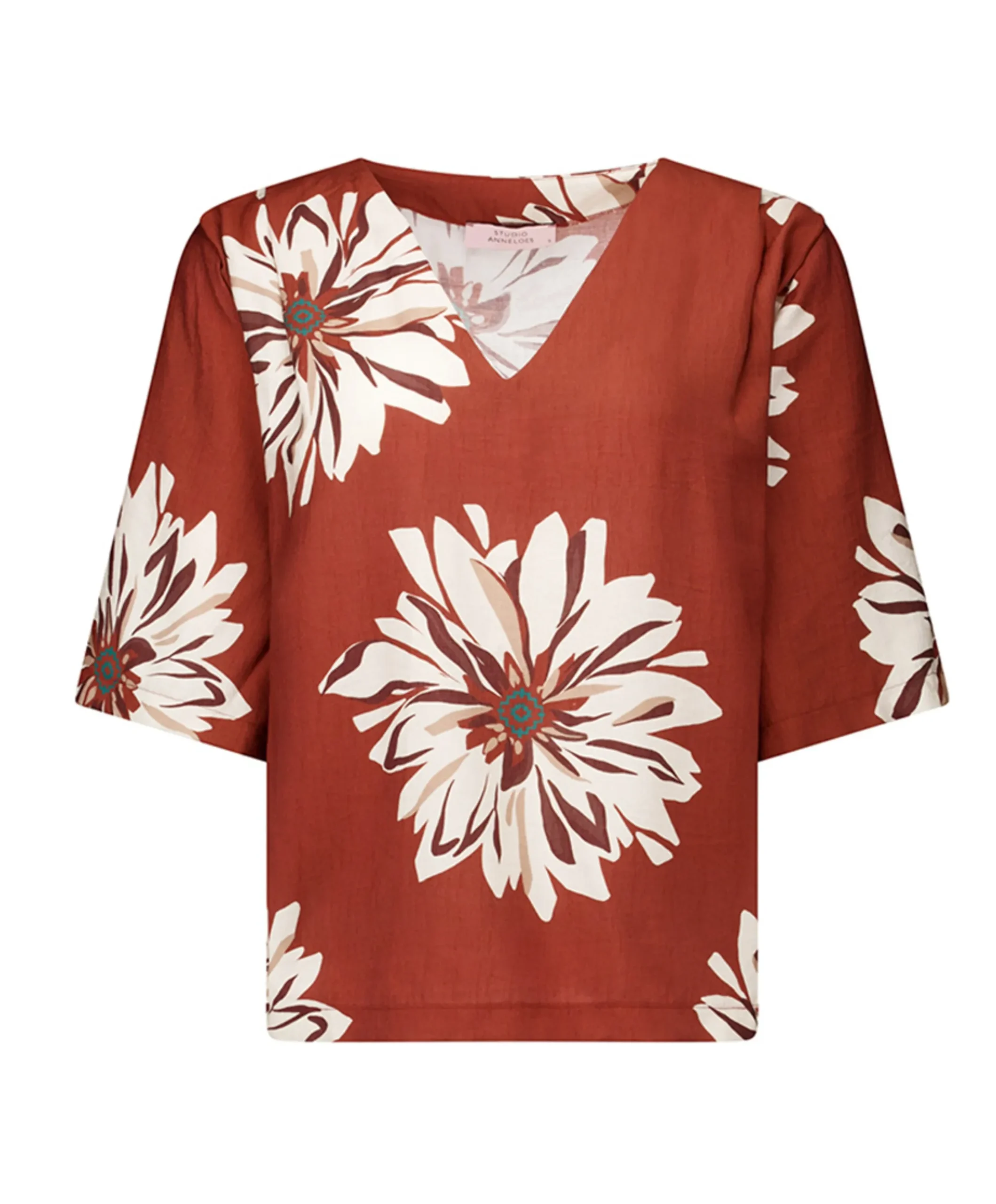 Dames blouse brique