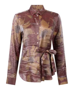 Dames blouse brique