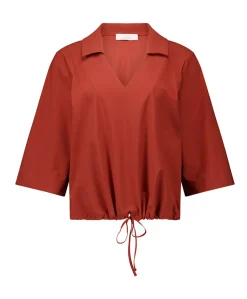 Dames blouse brique