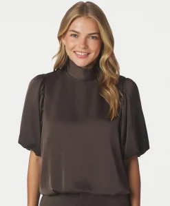 Dames blouse bruin