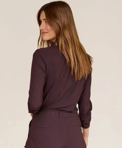 Dames blouse bruin