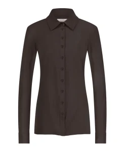 Dames blouse bruin