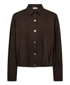 Dames blouse bruin