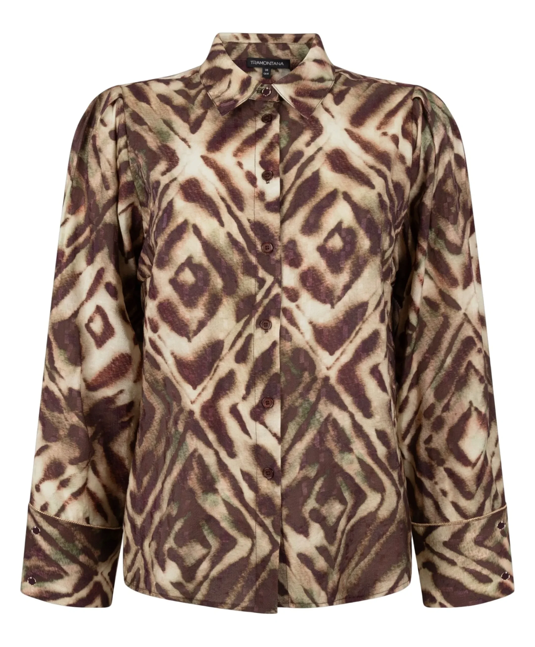 Dames blouse bruin