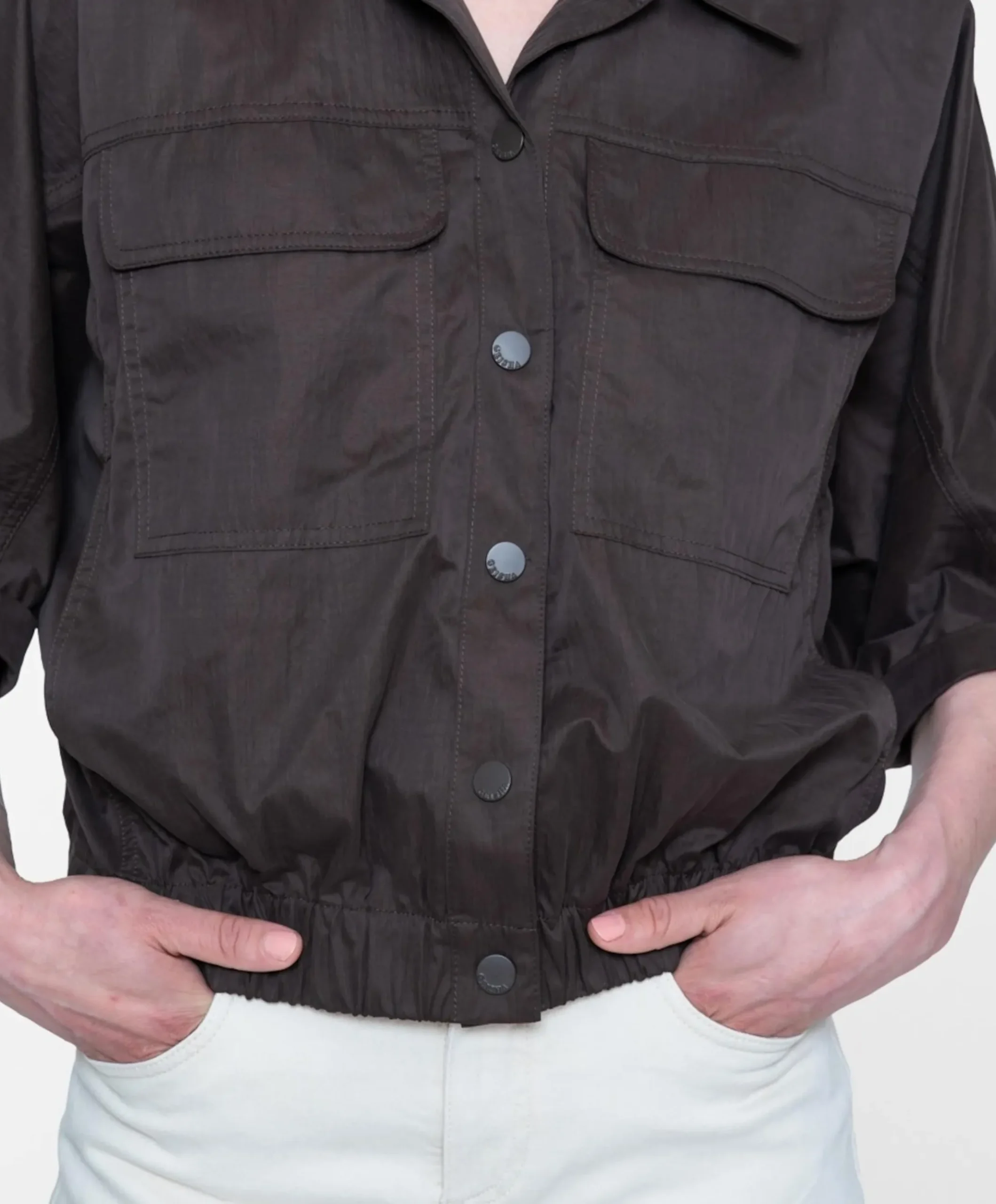 Dames blouse bruin
