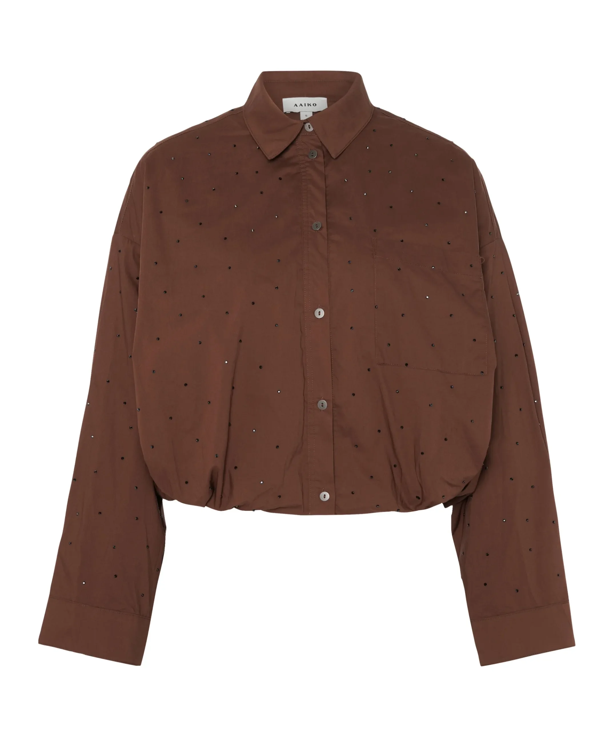 Dames blouse bruin