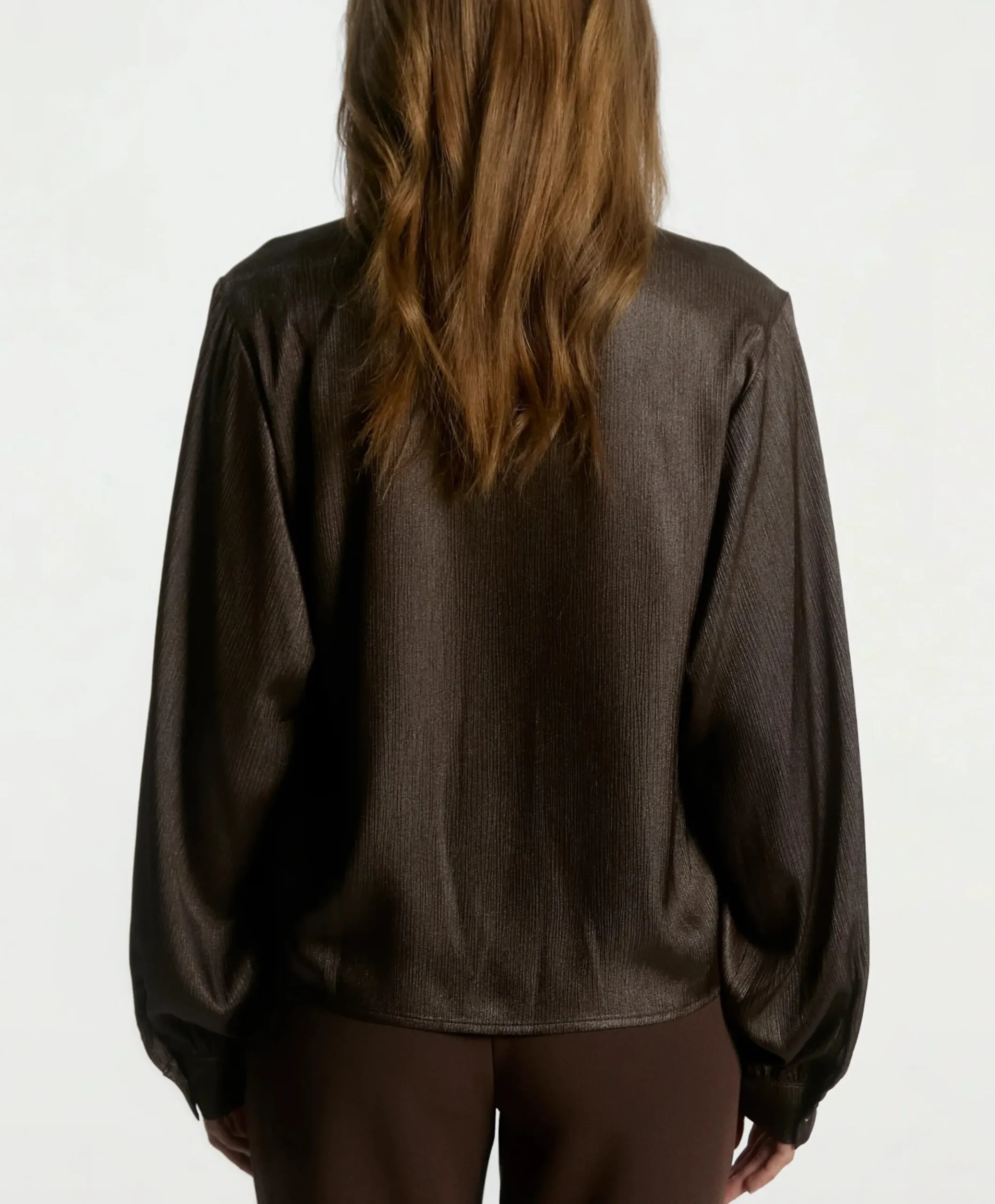 Dames blouse bruin