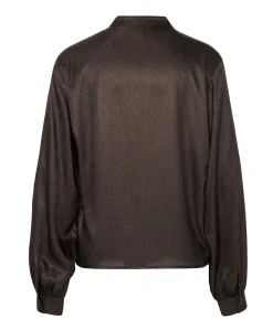 Dames blouse bruin