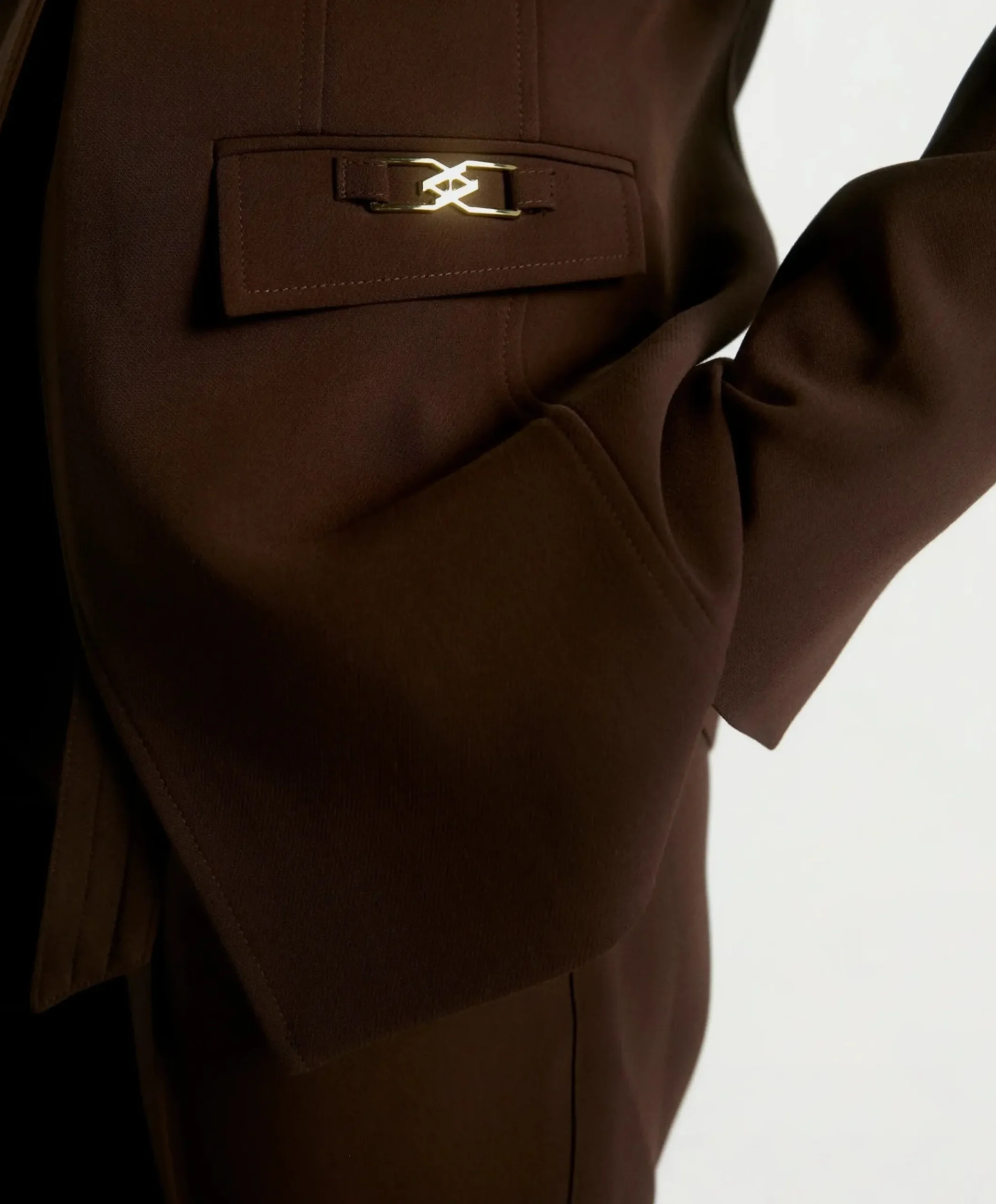 Dames blouse bruin