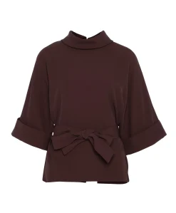 Dames blouse bruin