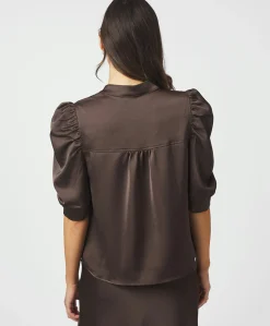 Dames blouse bruin