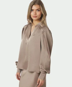 Dames blouse bruin
