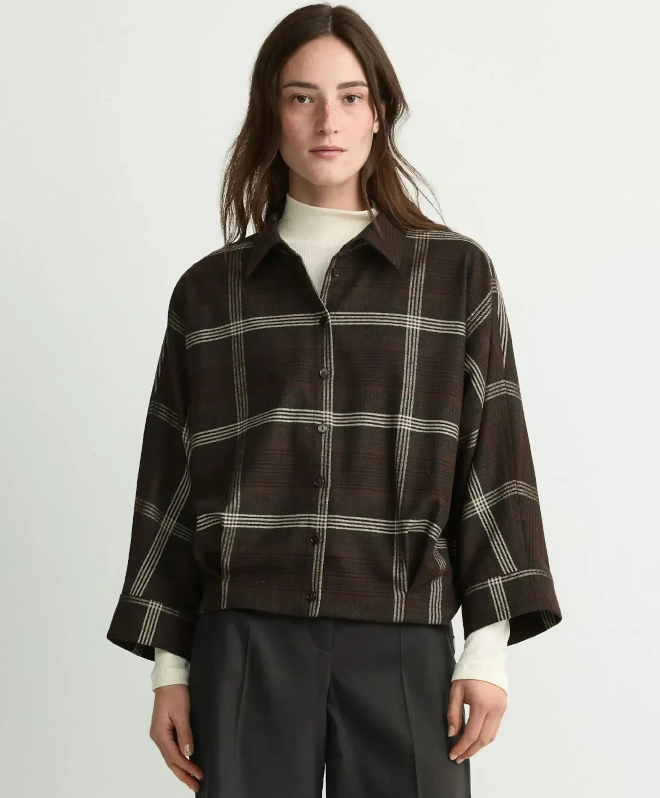 Dames blouse bruin