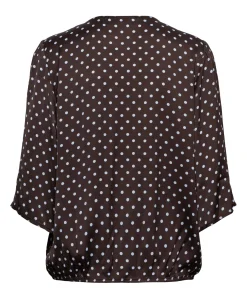 Dames blouse bruin