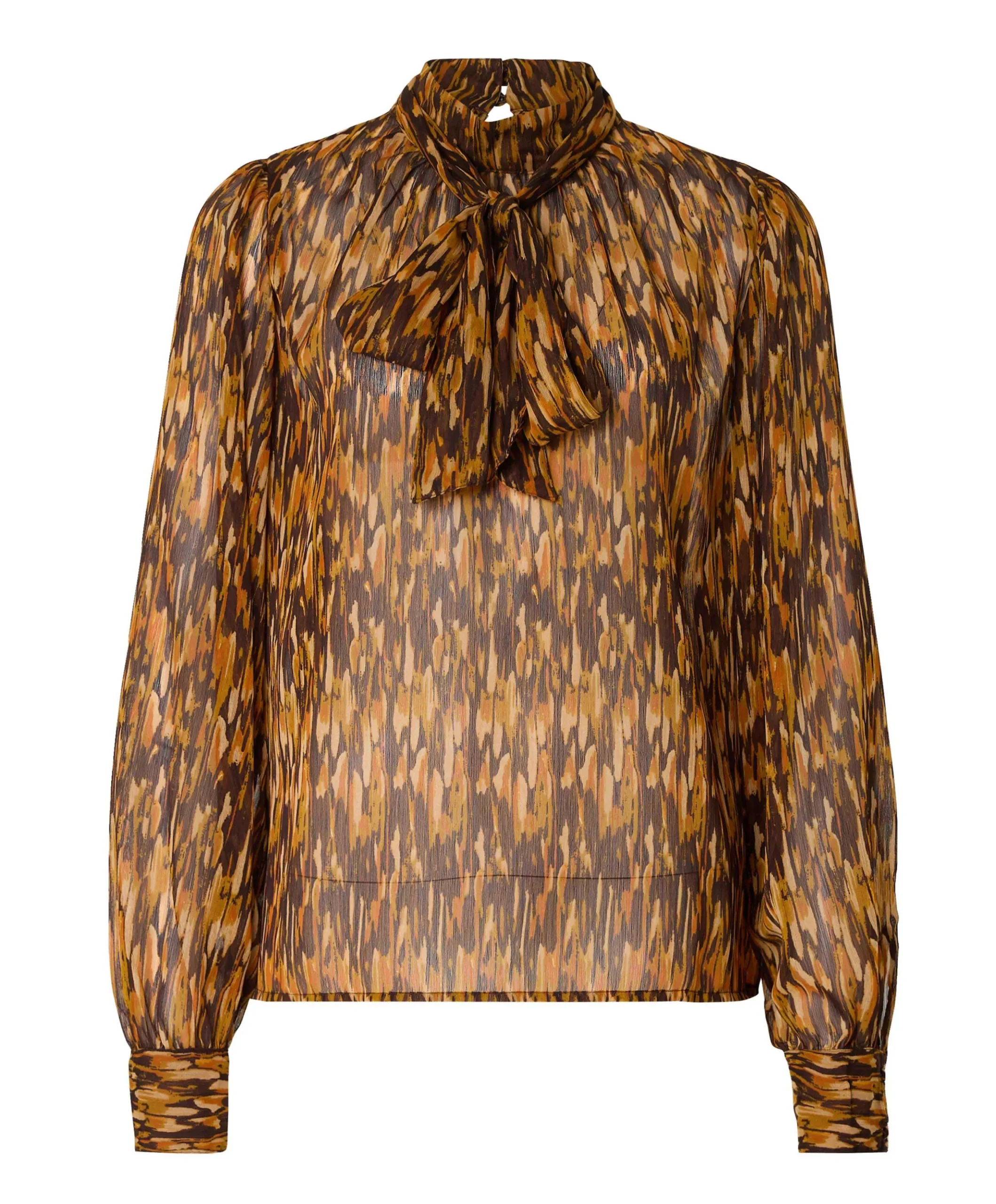 Dames blouse bruin
