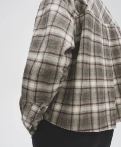 Dames blouse bruin