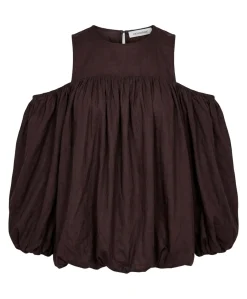 Dames blouse bruin