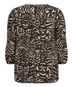 Dames blouse bruin
