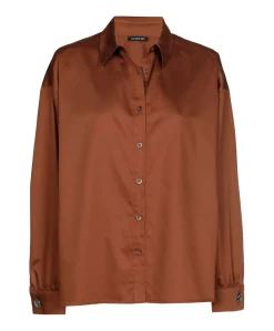 Dames blouse bruin