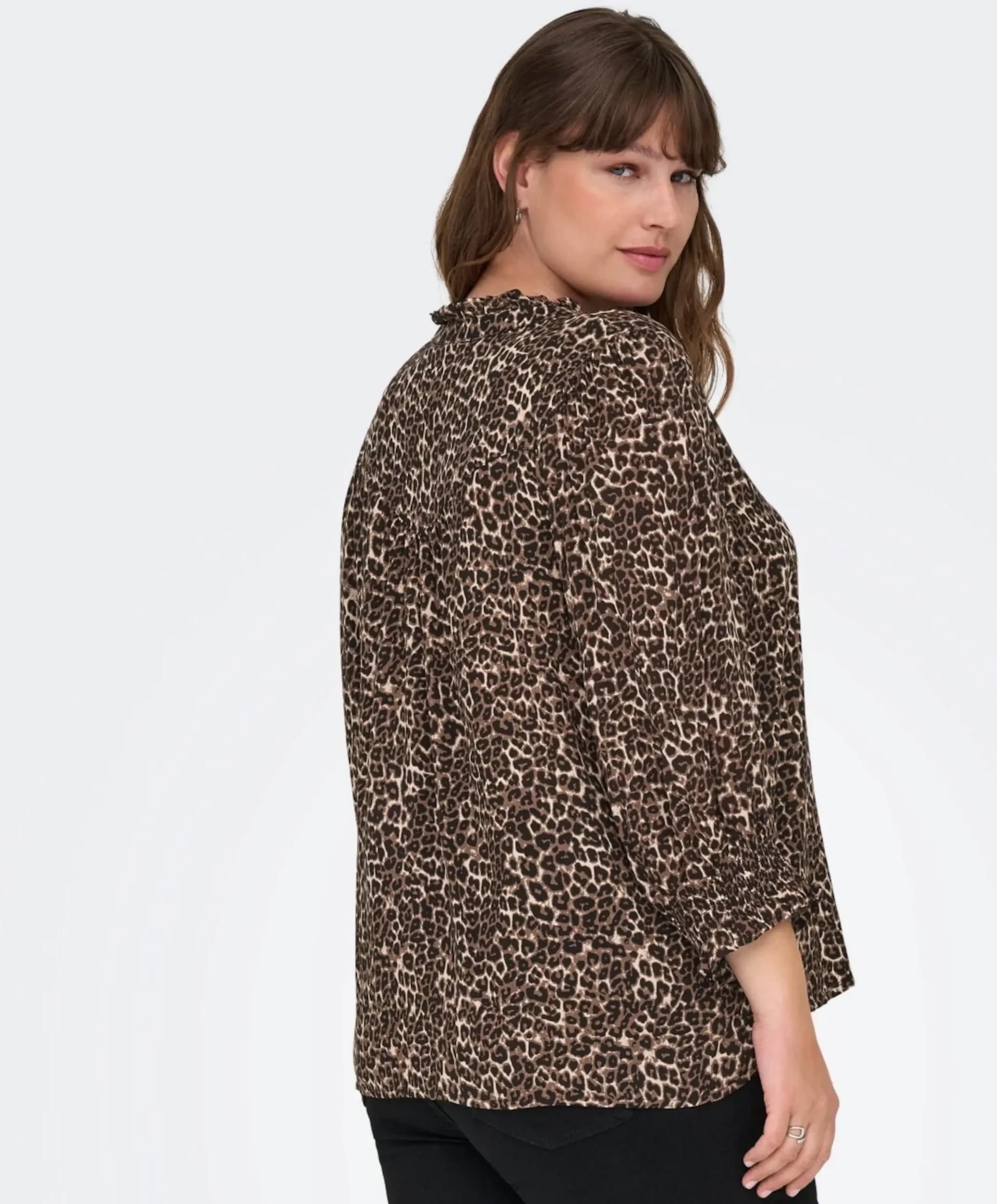 Dames blouse bruin