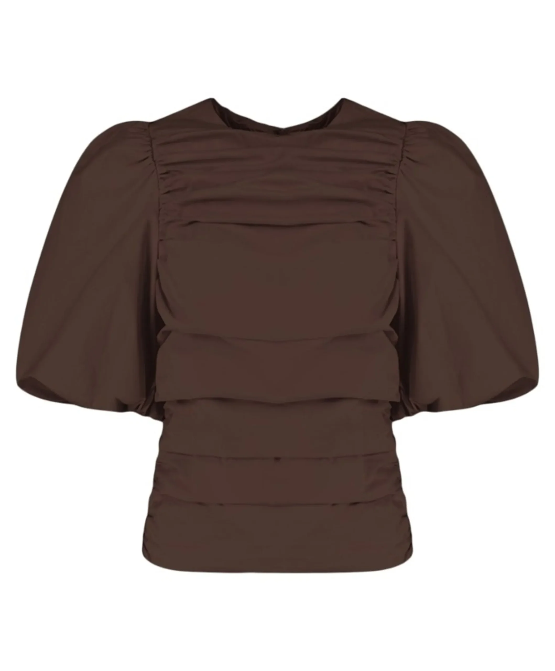 Dames blouse bruin