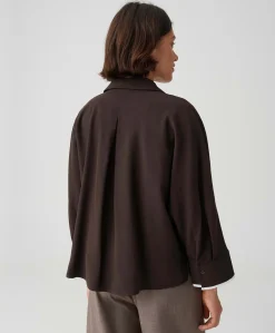 Dames blouse bruin