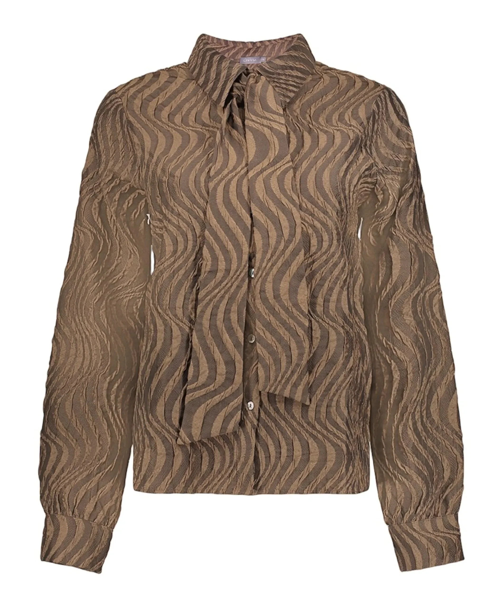 Dames blouse bruin