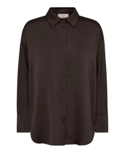 Dames blouse bruin