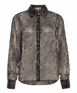 Dames blouse bruin