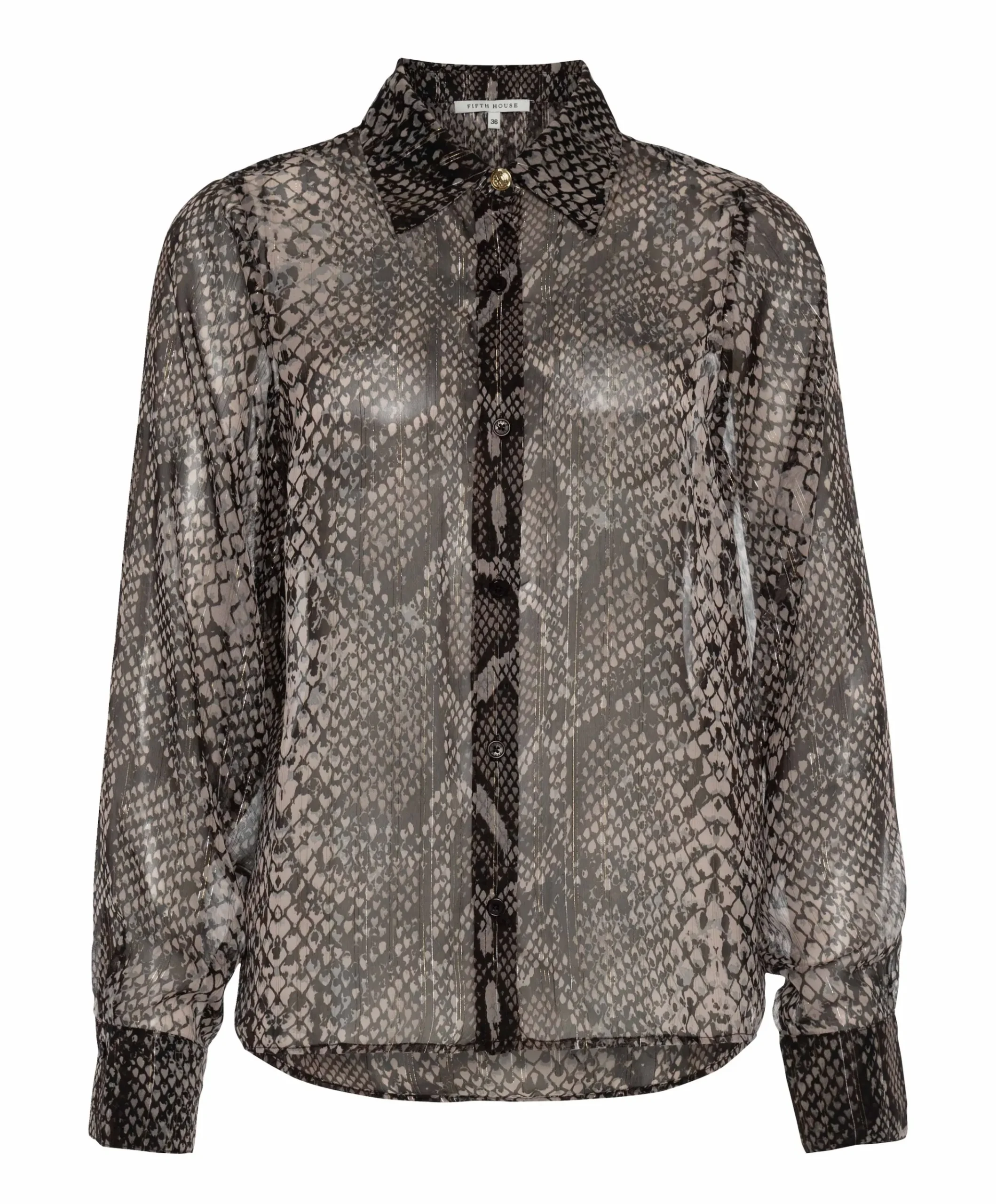 Dames blouse bruin