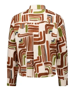 Dames blouse bruin