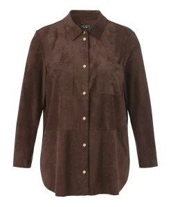 Dames blouse bruin