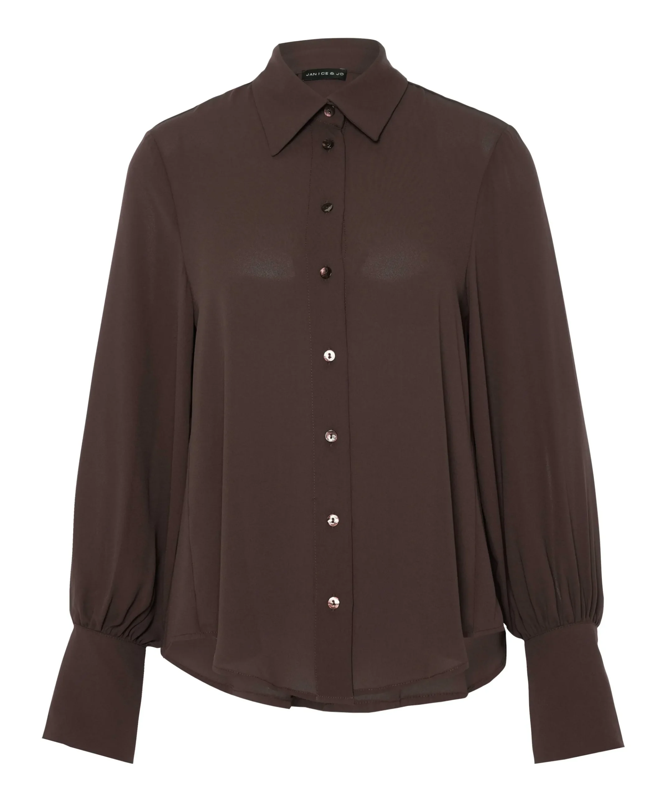 Dames blouse bruin