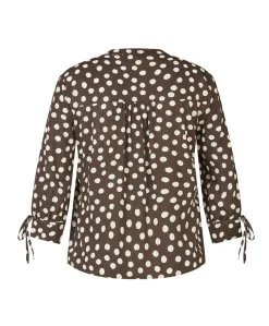 Dames blouse bruin