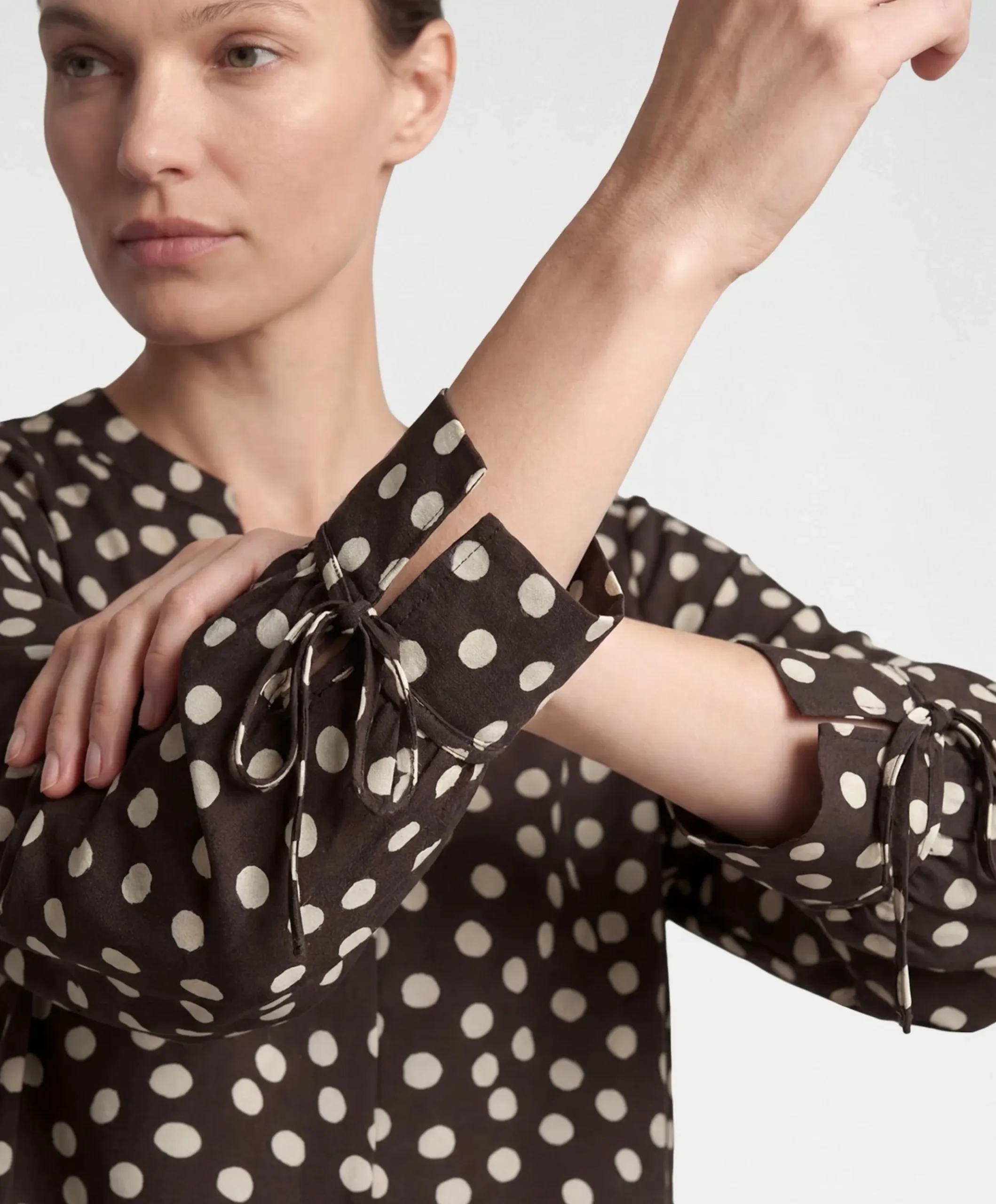 Dames blouse bruin