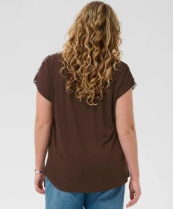 Dames blouse bruin