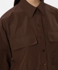 Dames blouse bruin