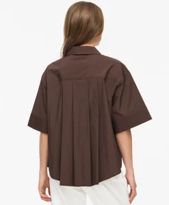 Dames blouse bruin