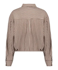 Dames blouse bruin