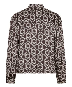 Dames blouse bruin