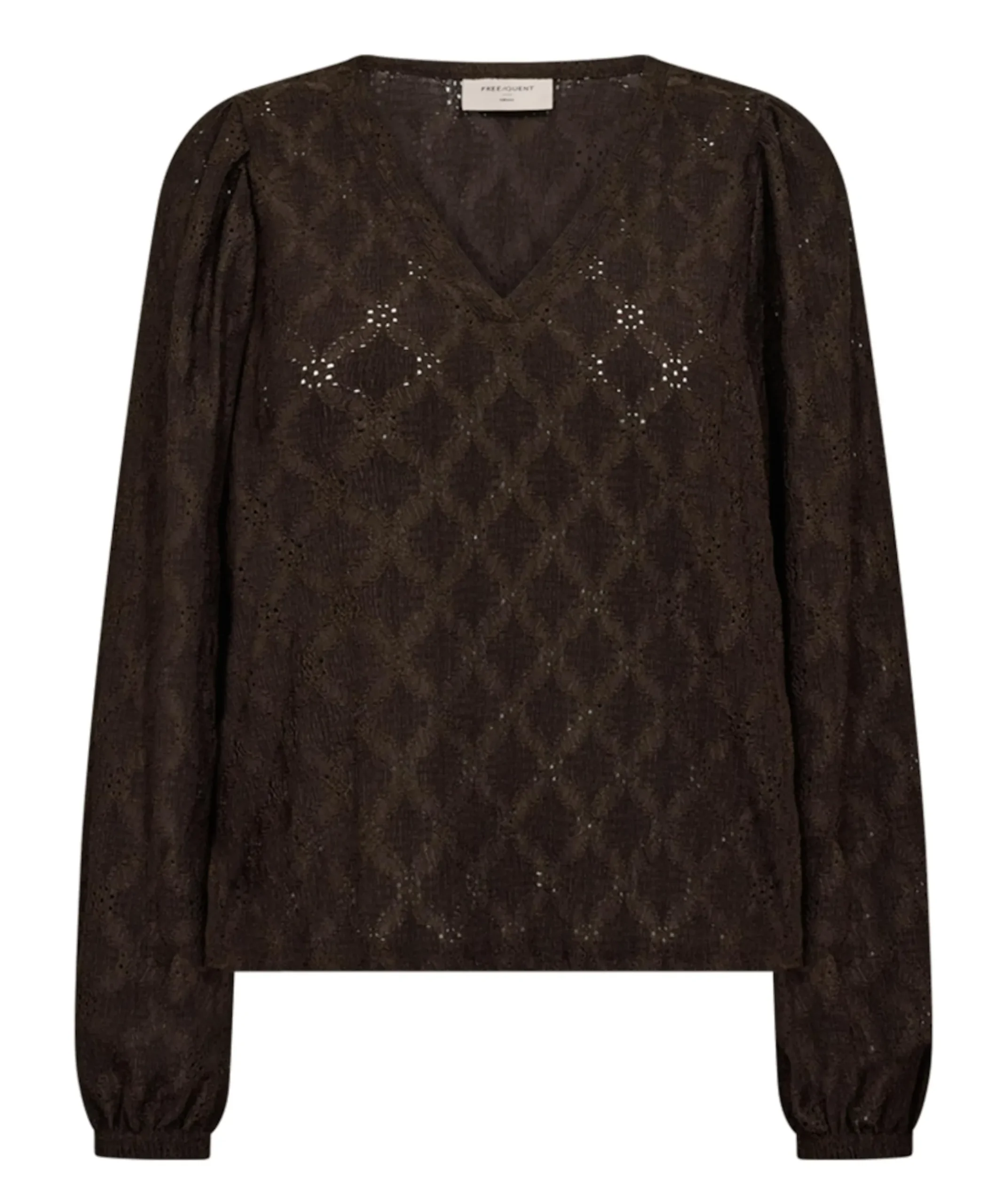 Dames blouse bruin