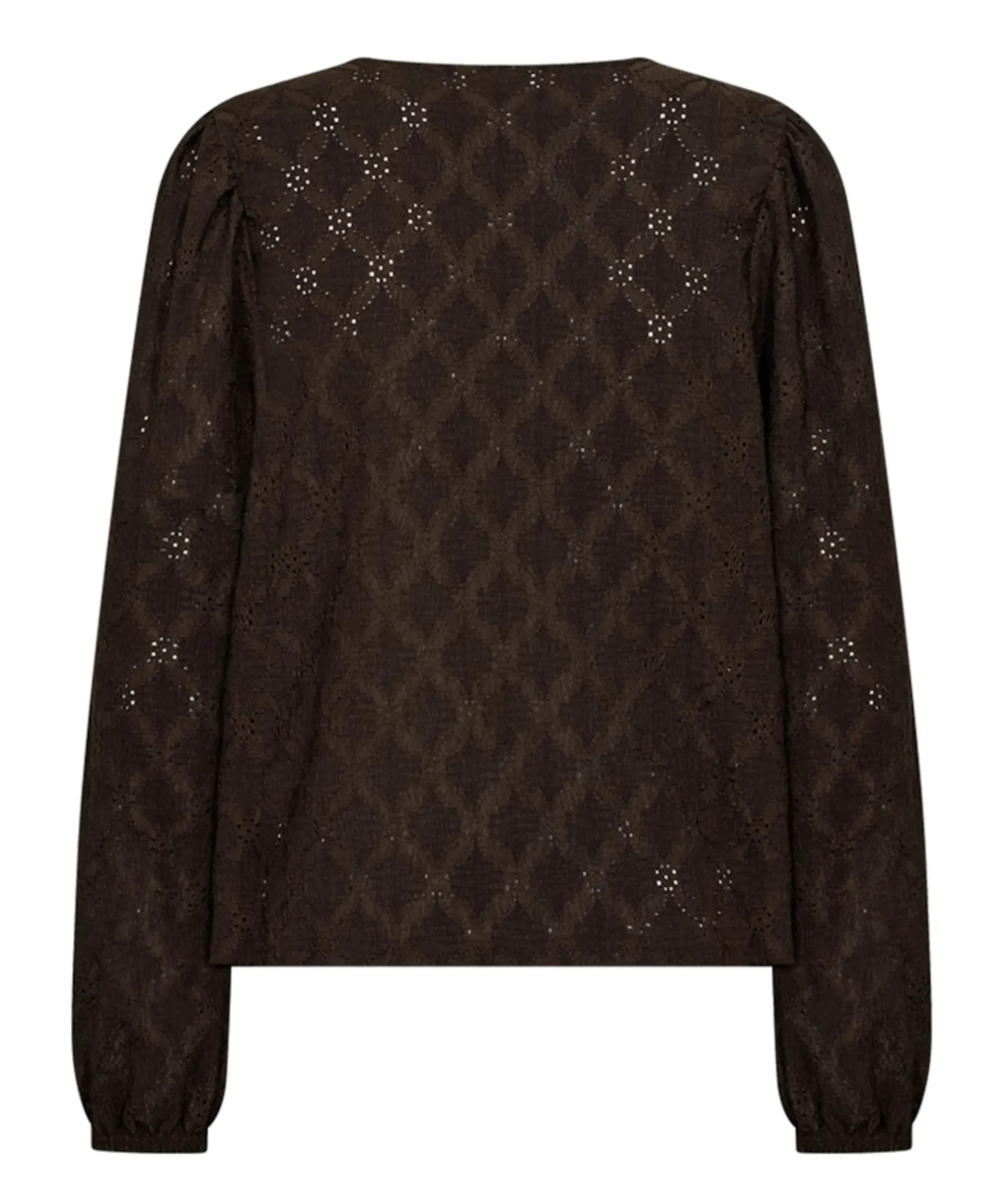 Dames blouse bruin