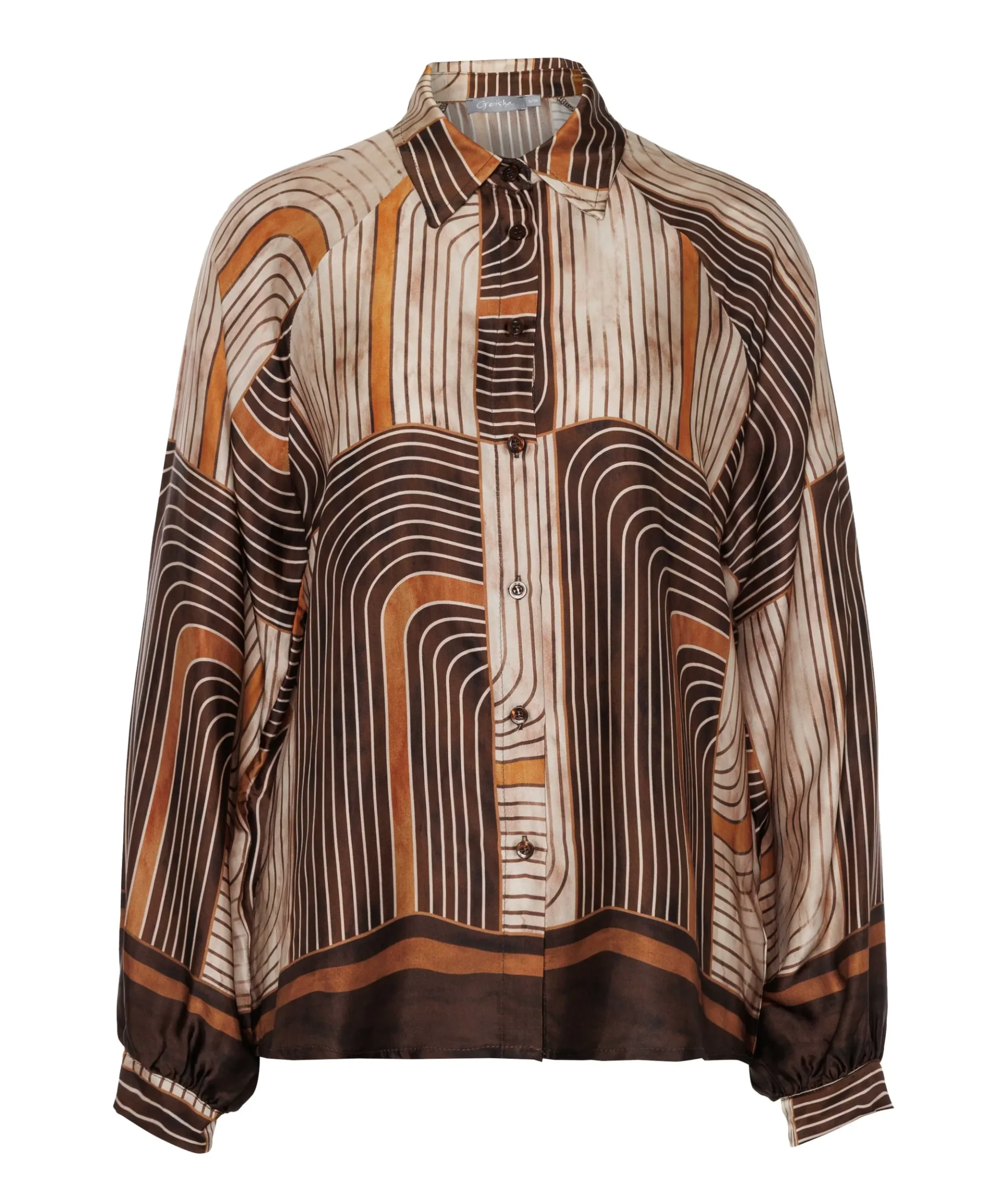 Dames blouse bruin