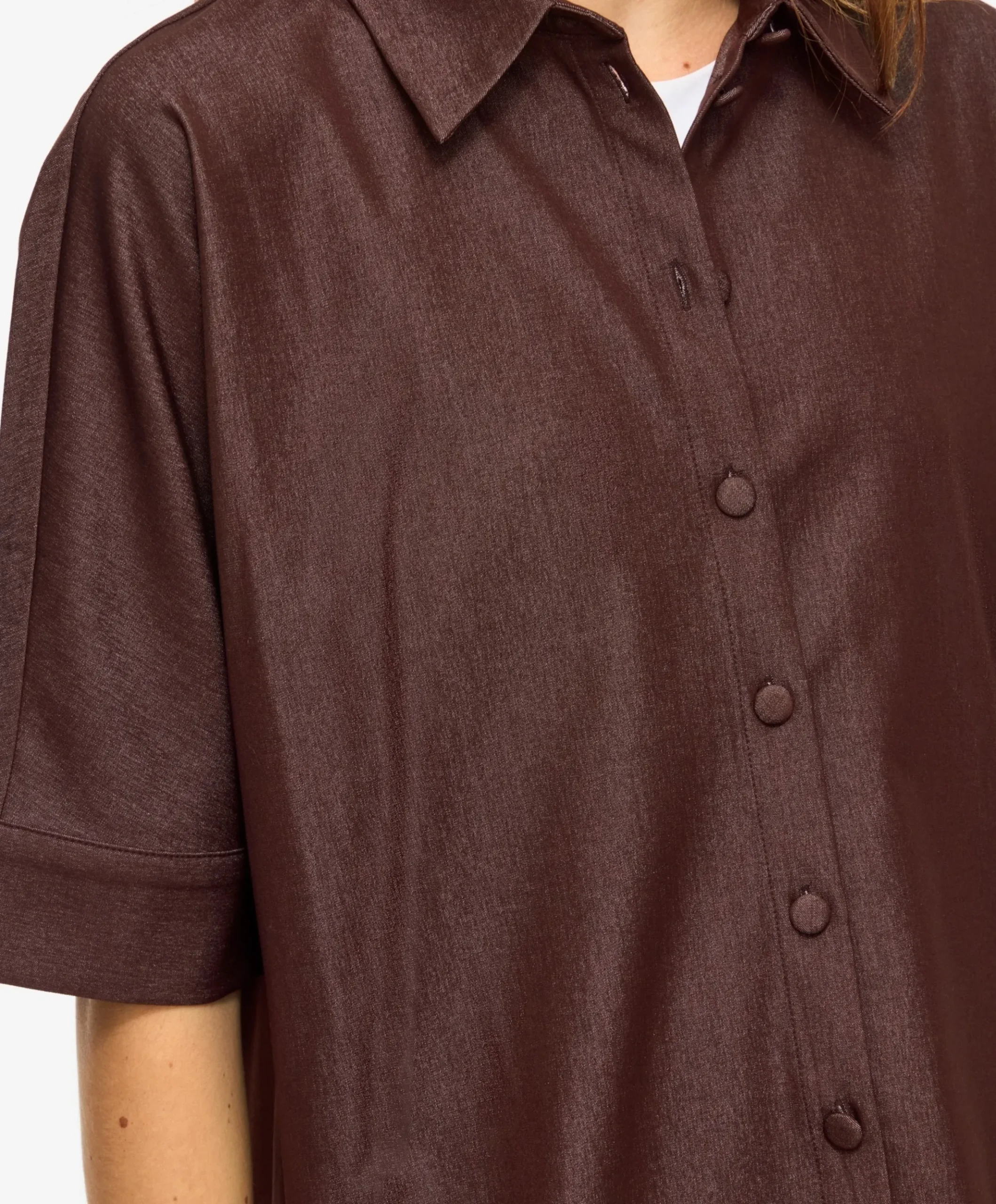 Dames blouse bruin