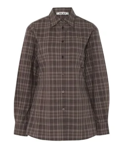 Dames blouse bruin